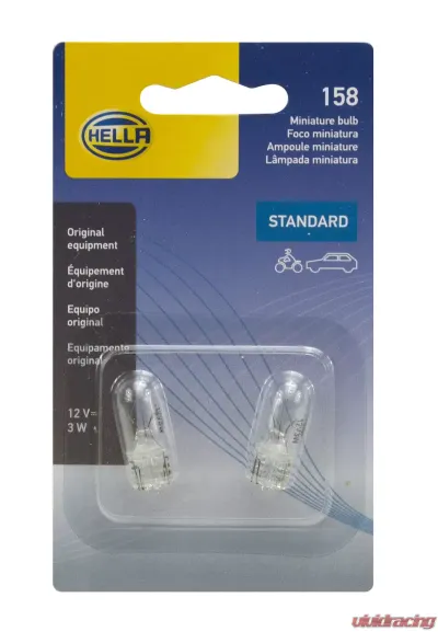HELLA 158TB Standard Series Incandescent Miniature Light Bulb - 158TB