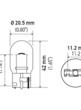HELLA 7441 Standard Series Incandescent Miniature Light Bulb                                     - 7441 - Image 4
