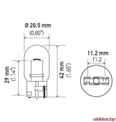 HELLA 7441 Standard Series Incandescent Miniature Light Bulb - 7441