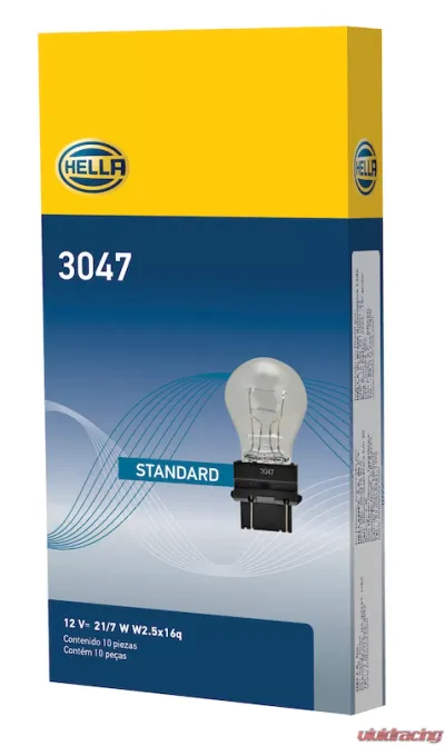 HELLA 3047 Standard Series Incandescent Miniature Light Bulb - 3047