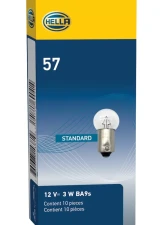 HELLA 57 Standard Series Incandescent Miniature Light Bulb                                     - 57 - Image 7