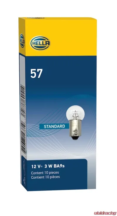 HELLA 57 Standard Series Incandescent Miniature Light Bulb - 57