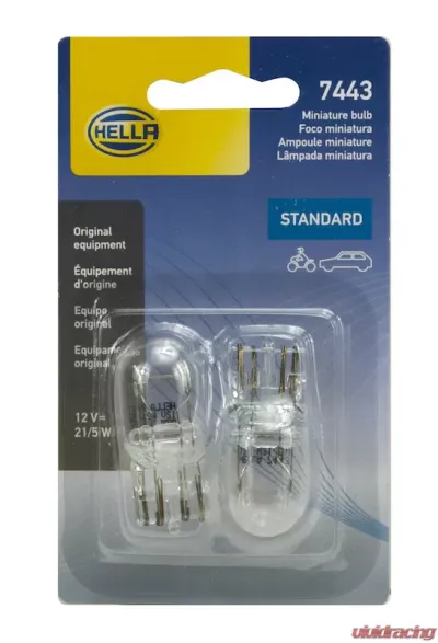 HELLA 7443TB Standard Series Incandescent Miniature Light Bulb - 7443TB
