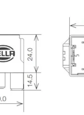 Hella Micro Plug Relay                                     - 007793041 - Image 7