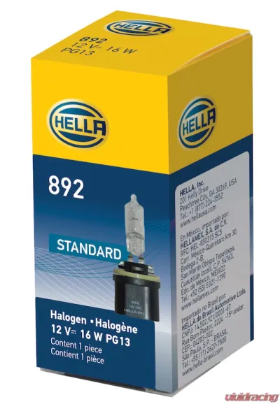 HELLA 892 Standard Series Halogen Light Bulb - 892