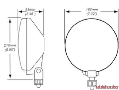Hella 700FF Driving Lamp H3 - 010032001