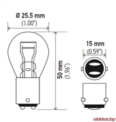 HELLA 1176 Standard Series Incandescent Miniature Light Bulb - 1176