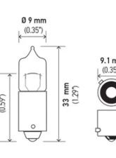 HELLA H21W Standard Series Halogen Miniature Light Bulb                                     - H21W - Image 4