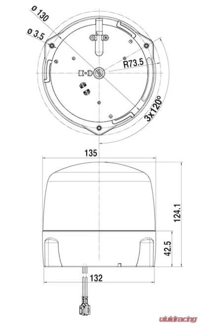 Hella LED LAMP 12/24V AMBER FIX MOUNTING   2RL - 010979001