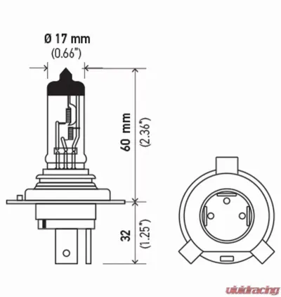 HELLA HS1SB Standard Series Halogen Light Bulb - HS1SB