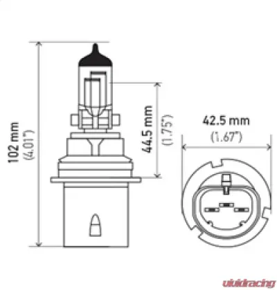 HELLA 9004P50 Performance Series Halogen Light Bulb - 9004P50
