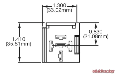 Hella 5 Terminal Mini Relay Socket - Bracket - H84989011