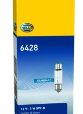 HELLA 6428 Standard Series Incandescent Miniature Light Bulb                                     - 6428 - Image 9