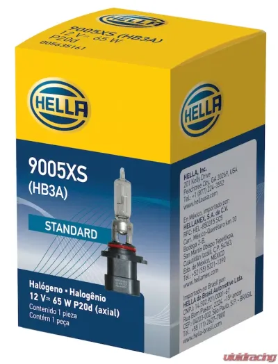 HELLA 9005XS Standard Series Halogen Light Bulb - 9005XS