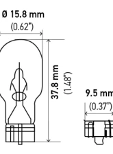 HELLA 912 Standard Series Incandescent Miniature Light Bulb                                     - 912 - Image 6