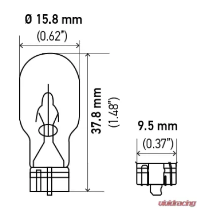 HELLA 912 Standard Series Incandescent Miniature Light Bulb - 912
