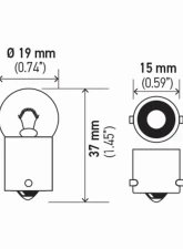 HELLA 5007TB Standard Series Incandescent Miniature Light Bulb                                     - 5007TB - Image 8