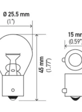 HELLA 93 Standard Series Incandescent Miniature Light Bulb                                     - 93 - Image 4
