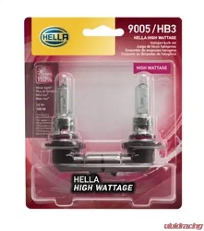 HELLA 9005 100WTB High Wattage Series Halogen Light Bulb - 9005 100WTB