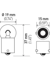 HELLA 5008TB Standard Series Incandescent Miniature Light Bulb                                     - 5008TB - Image 7