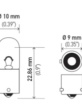 HELLA 3930 Standard Series Incandescent Miniature Light Bulb                                     - 3930 - Image 8