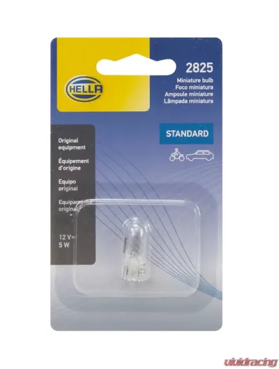 HELLA 2825SB Standard Series Incandescent Miniature Light Bulb - 2825SB