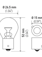 HELLA 9507 Standard Series Incandescent Miniature Light Bulb                                     - 9507 - Image 4