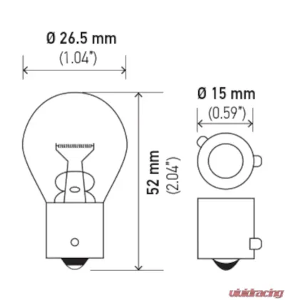 HELLA 9507 Standard Series Incandescent Miniature Light Bulb - 9507