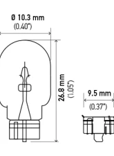 HELLA 168TB Standard Series Incandescent Miniature Light Bulb                                     - 168TB - Image 8