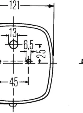Hella 2578 Red/Amber Stop/Turn/Tail/License Plate Lamp                                     - 002578701 - Image 6