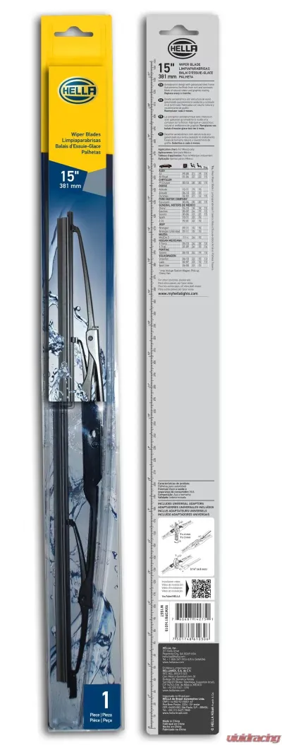 Hella WIPER BLADE 15 '' STANDARD SINGLE - 9XW398114015