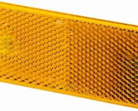 Hella 3326 Amber Rectangular Reflex Reflector with Adhesive