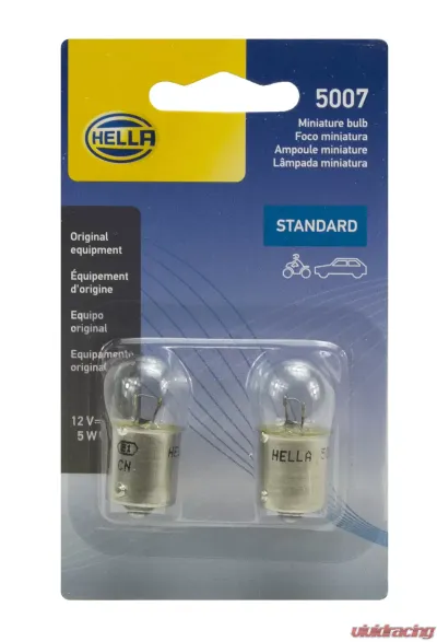 HELLA 5007TB Standard Series Incandescent Miniature Light Bulb - 5007TB