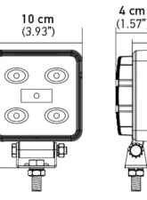 Hella WORKLIGHT VALUEFIT 4SQ ECO LED MV CR                                     - 357107001 - Image 15