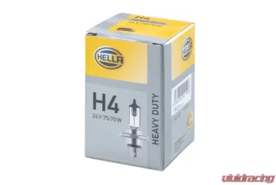 HELLA H4 24V Standard Series Halogen Light Bulb - H4 24V