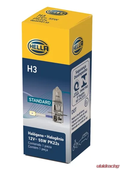 HELLA H3 Standard Series Halogen Light Bulb - H3