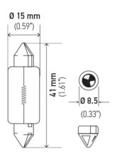 HELLA 6480 Standard Series Incandescent Miniature Light Bulb                                     - 6480 - Image 6