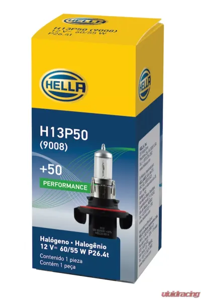 HELLA H13P50 Performance Series Halogen Light Bulb - H13P50