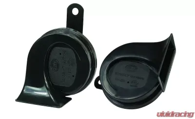Hella HORN KIT BL BLK TRUMPET 12V UNIV - 012010971