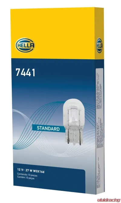 HELLA 7441 Standard Series Incandescent Miniature Light Bulb - 7441