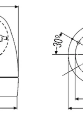 Hella KL Rotafix Amber Rotating Beacon Fixed                                     - 007337001 - Image 3