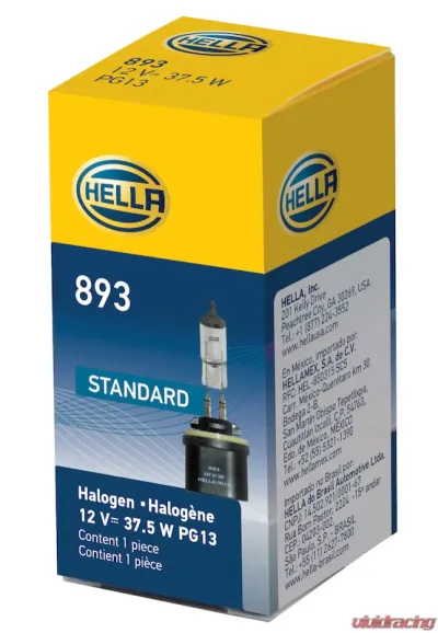 HELLA 893 Standard Series Halogen Light Bulb - 893