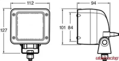 Hella Ultra Beam Halogen Work Lamp (CR) 24V - H15506081