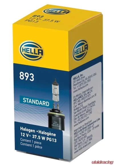 HELLA 893 Standard Series Halogen Light Bulb - 893
