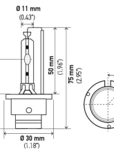 HELLA D2S 4300 K Standard Series Xenon Light Bulb                                     - D2S 4300 K - Image 3