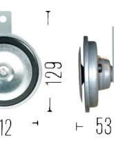Hella Disc Type Low-Tone, 24 V 335 Hz with Bracket                                     - 002768382 - Image 7