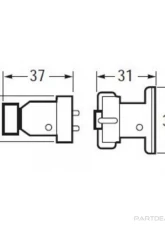 Hella 3-Pole Plug and Socket                                     - 002807801 - Image 5