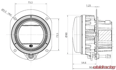 Hella HEADLAMP DE-ZN DRL PO MD12/24        1N0 - 011988011