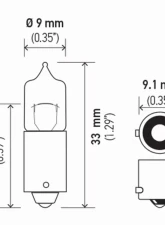 HELLA H10W Standard Series Halogen Miniature Light Bulb                                     - H10W - Image 5