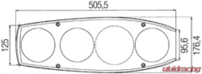 Hella 1419 Caraluna II Multifunction Lamp RH - 341419127